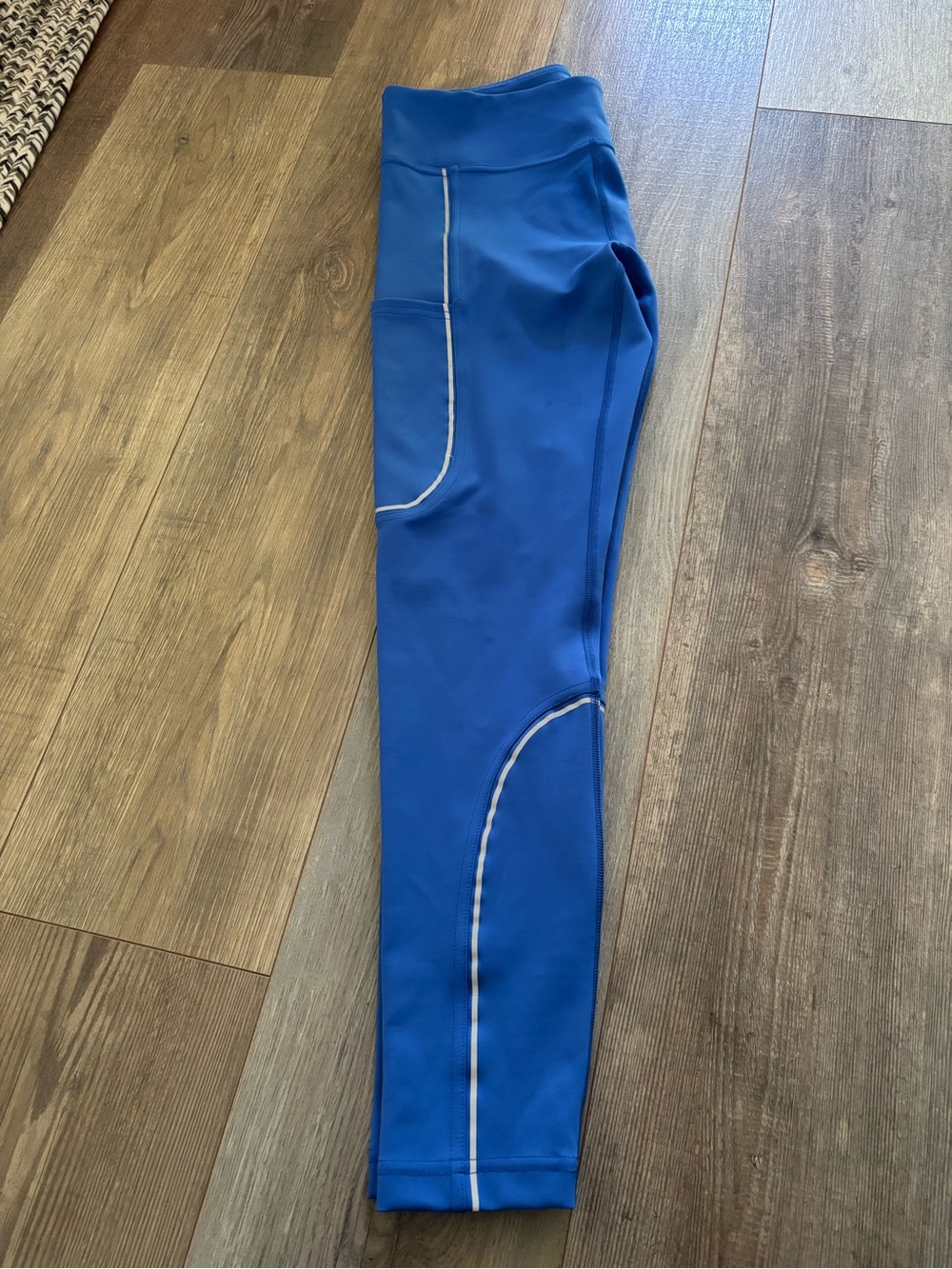 Outdoor Voices Royal Blue Kids Leggings with Reflective Piping